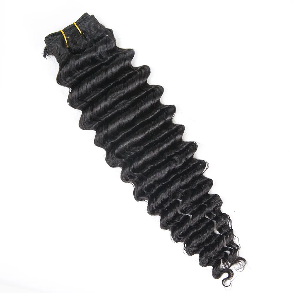 Deep Wave Human Hair Bundles Natural Color Cambodia Virgin Hair - Image 4