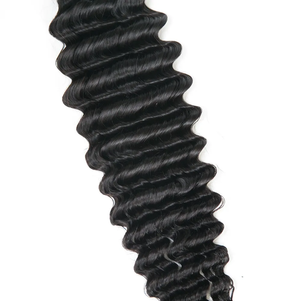 Deep Wave Human Hair Bundles Natural Color Cambodia Virgin Hair - Image 7
