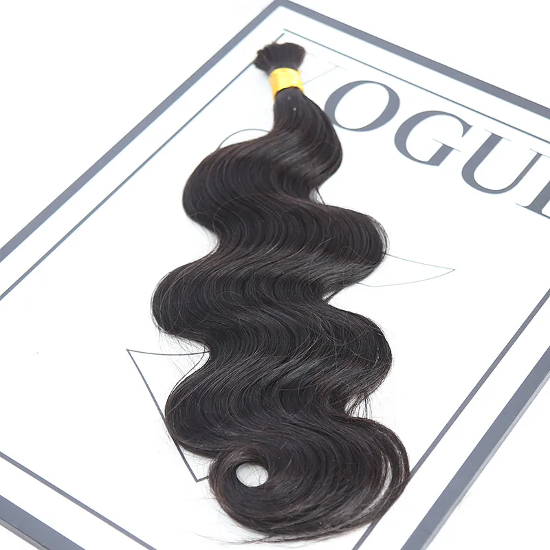 Double Drawn Burmese Body Wave Human Braiding Hair - Image 4