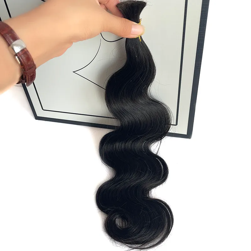 Double Drawn Burmese Body Wave Human Braiding Hair - Image 6
