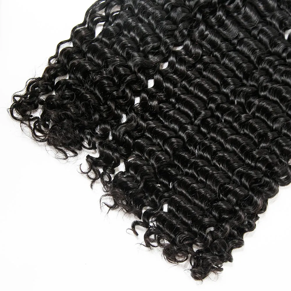 Double Drawn Burmese Deep Curly Human Braiding Hair - Image 4