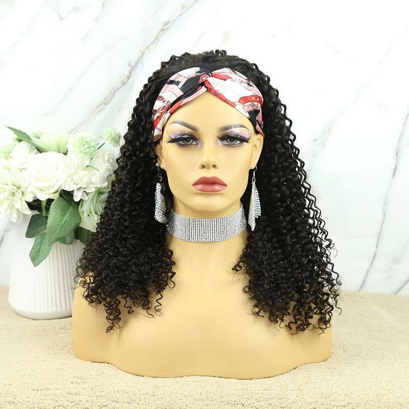 Ella Jerry Curly Human Hair Headband Wig - Image 5