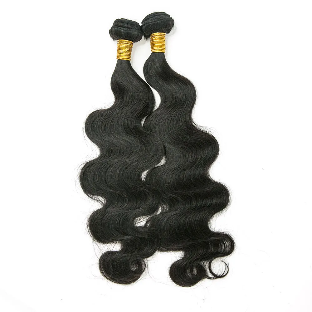 Half Braids Half Sew-In Deal Body Wave Natural Color - Image 4
