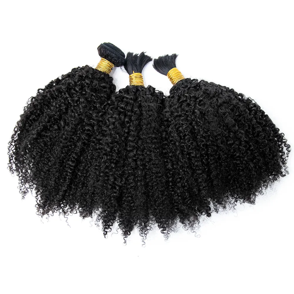 Half Braids Half Sew-In Deal Multi-Textured Kinky Curly Natural Color - Image 3