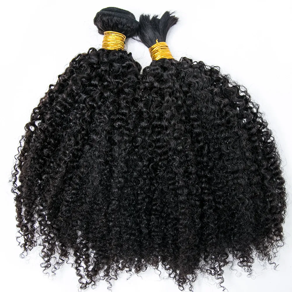 Half Braids Half Sew-In Deal Multi-Textured Kinky Curly Natural Color - Image 4