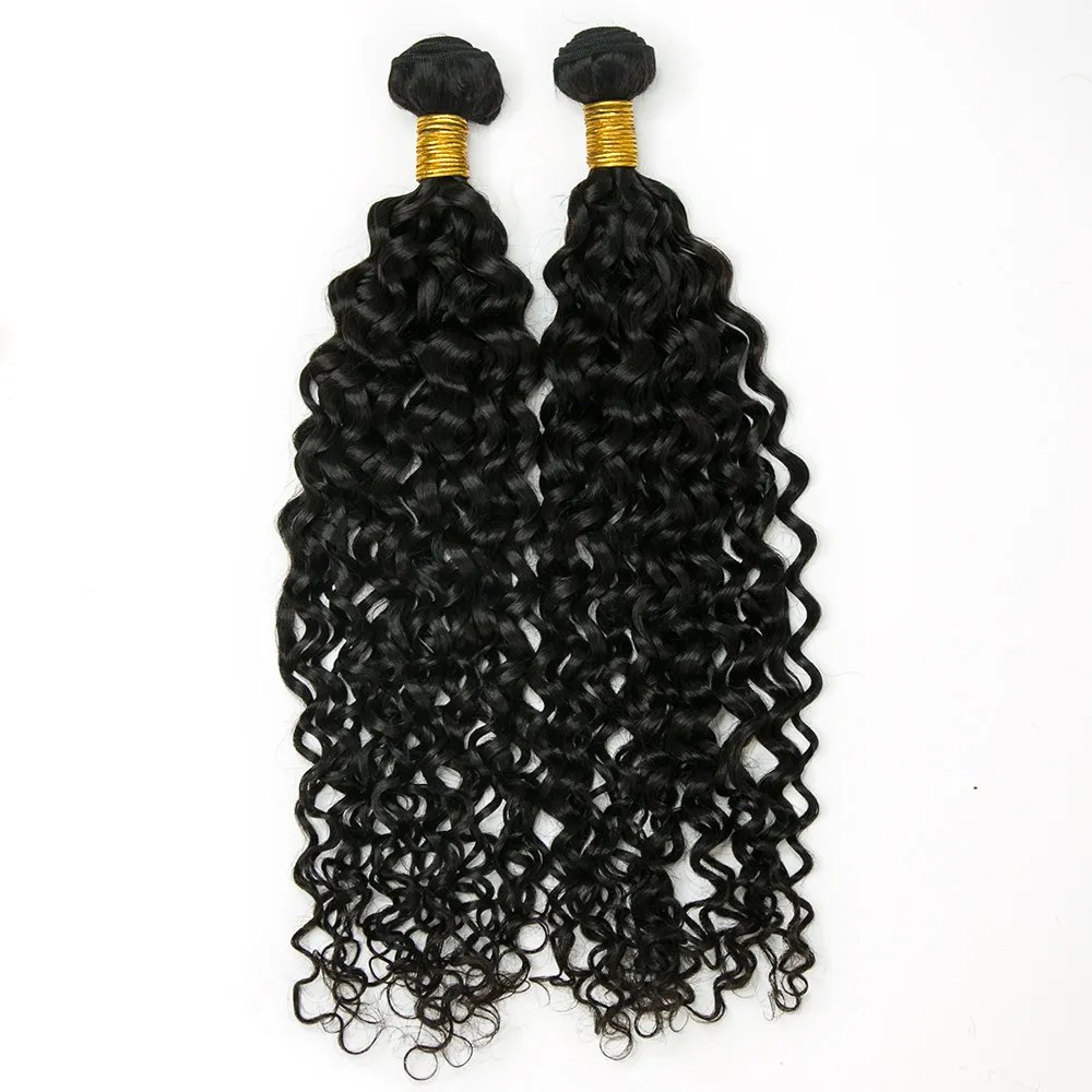 Half Braids Half Sew-In Deal Water Wave Natural Color - Image 4