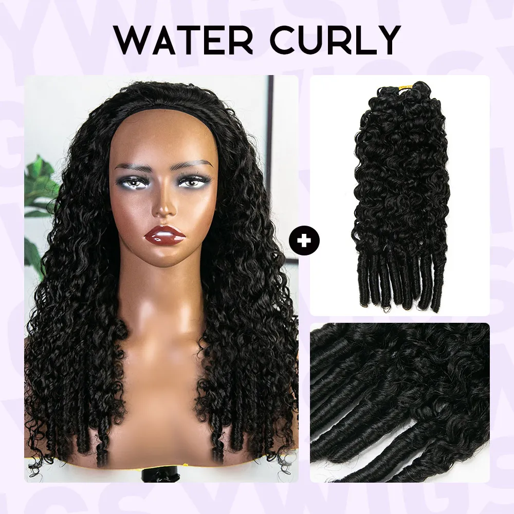 Half Wig & Miracle Knots Braids Human Crochet Hair Extensions - Image 3