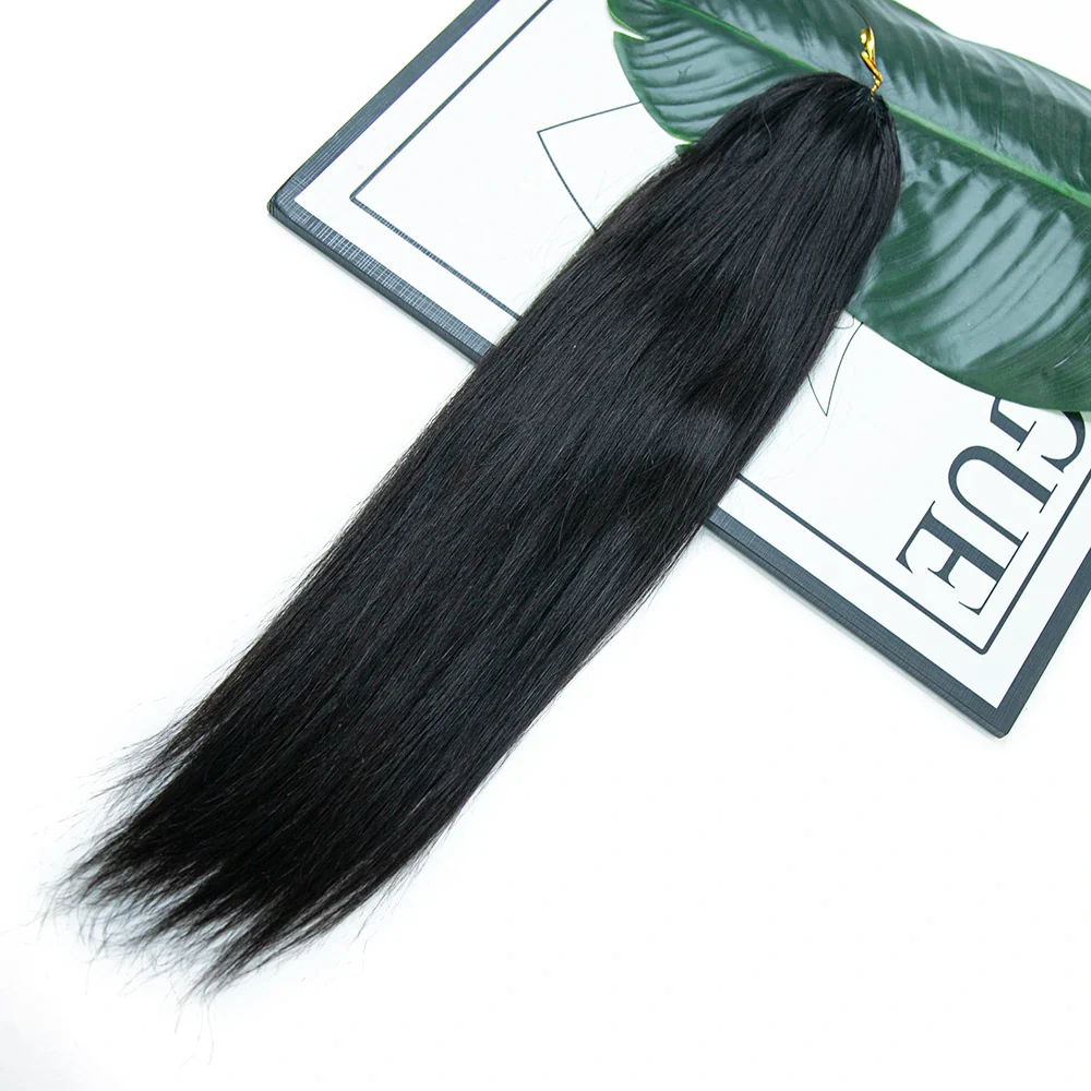 Human Crochet Hair Extensions Silky Straight - Image 4