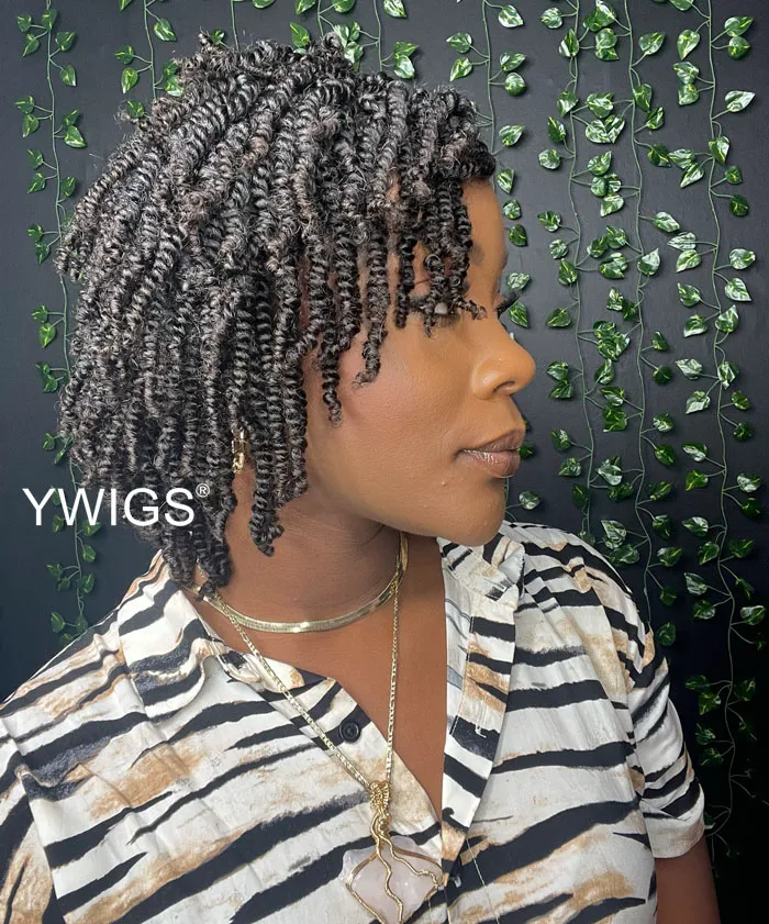 Human Hair Springy Afro Twist Hair Extensions 12-16 inches - Image 8