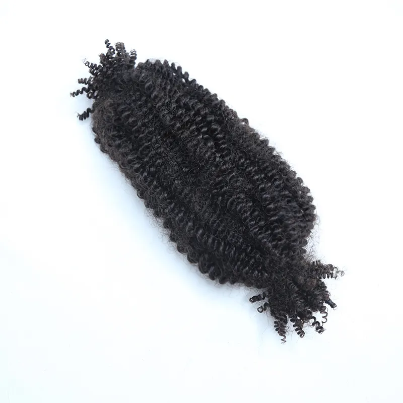 Human Hair Spring Twist Hair Extensions Natural Color - Image 9