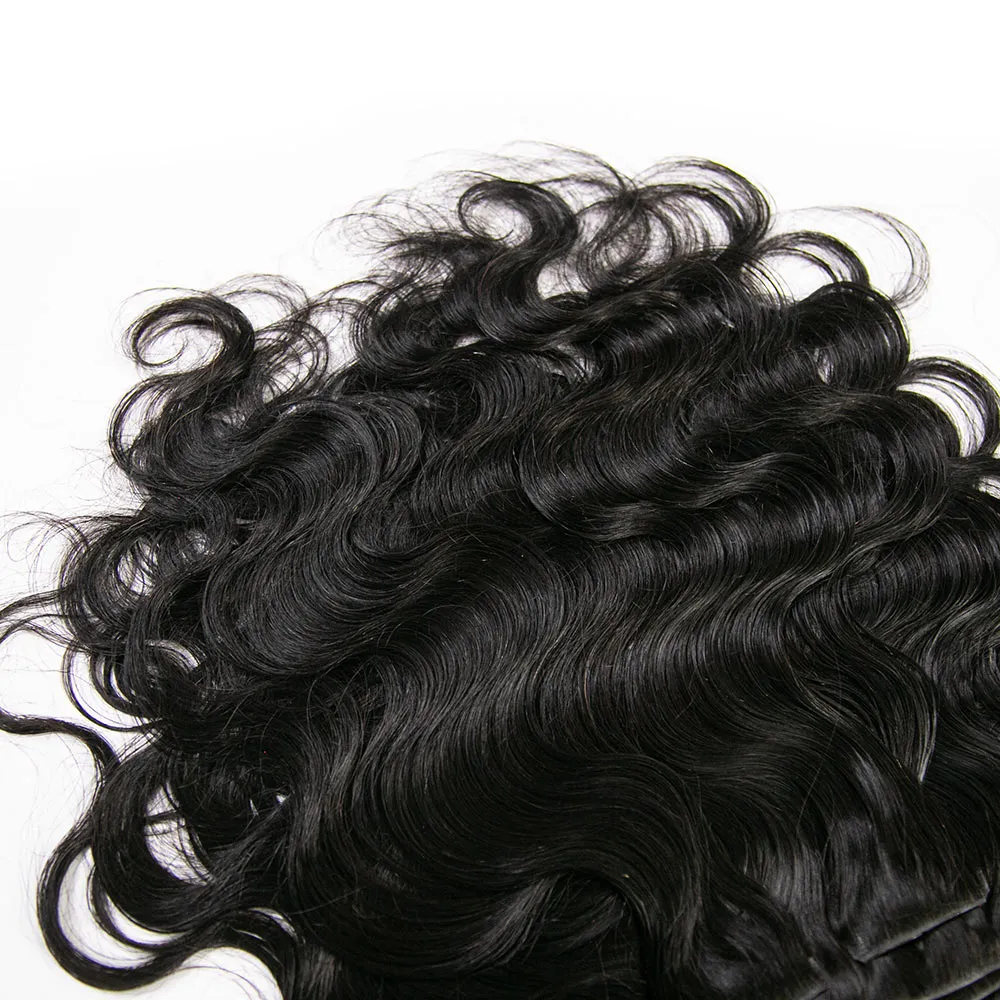 Invisible Edge Clip In Hair Extensions Body Wave - Image 9