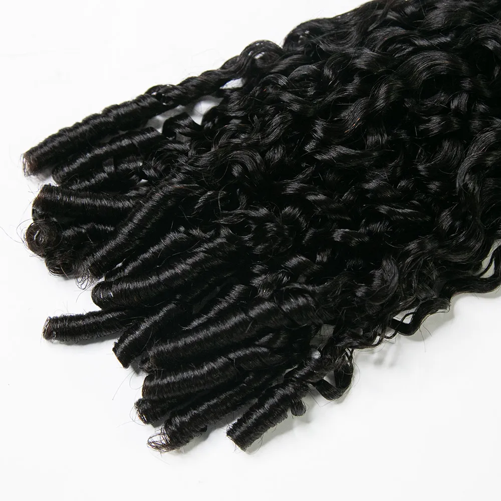 Invisible Edge Clip In Hair Extensions Water Curly - Image 6