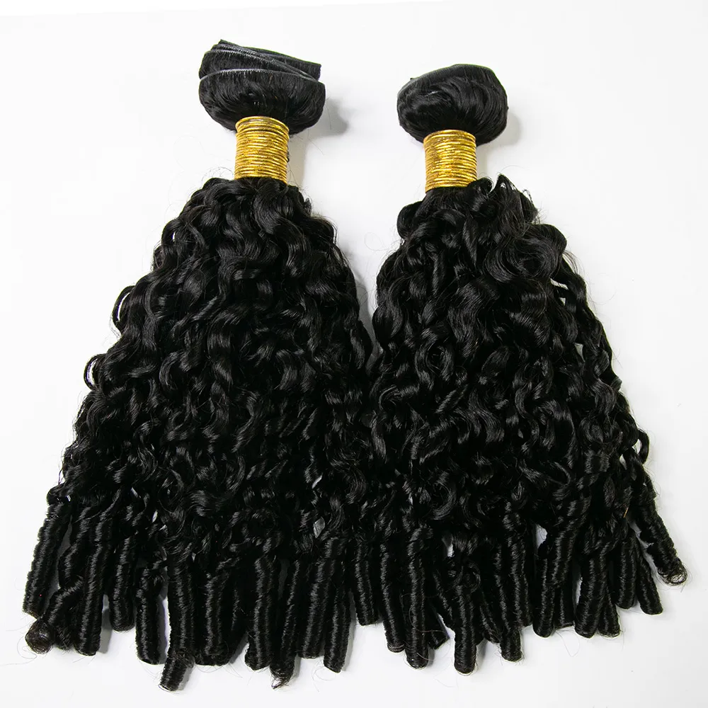 Invisible Edge Clip In Hair Extensions Water Curly - Image 9