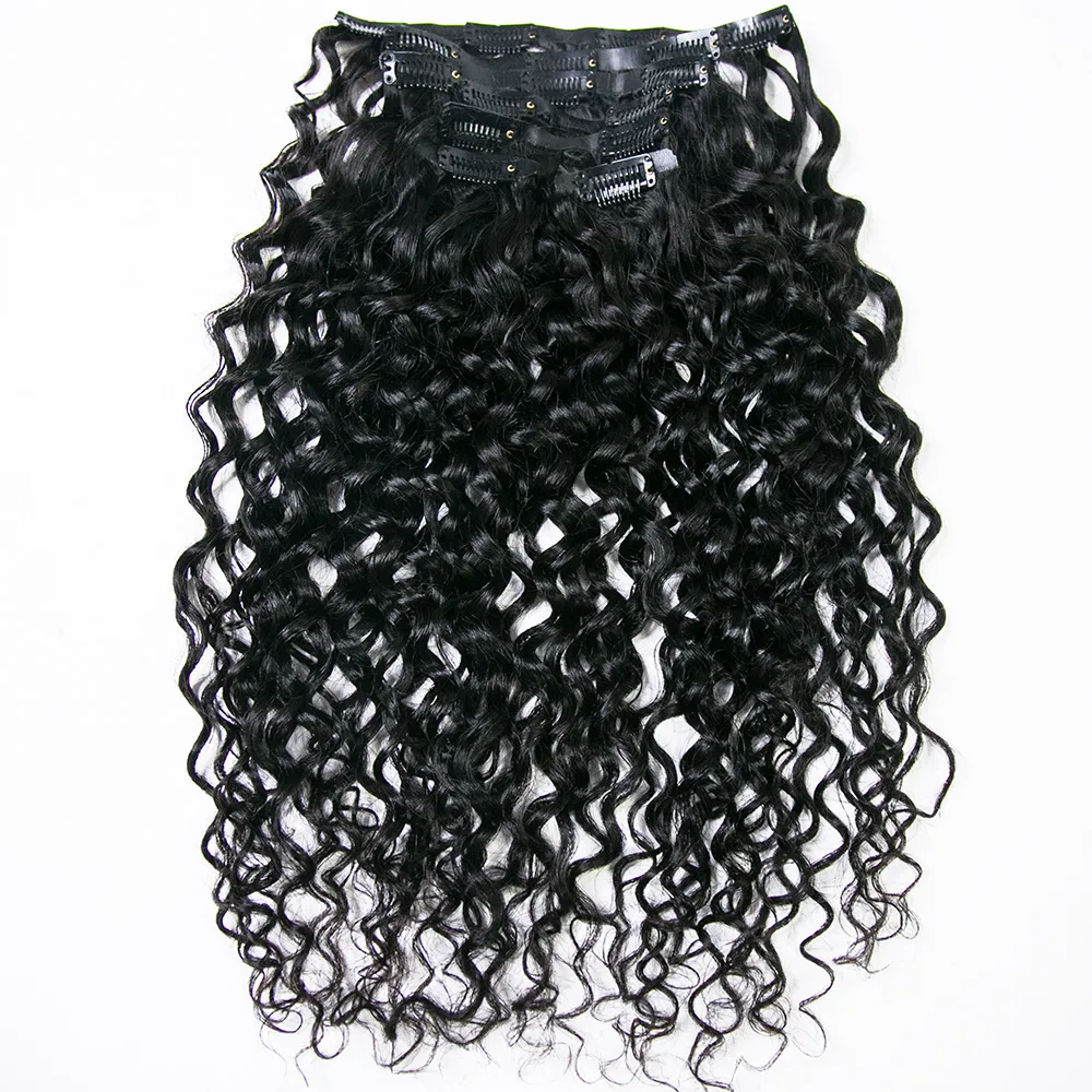 Invisible Edge Clip In Hair Extensions Water Wave - Image 3