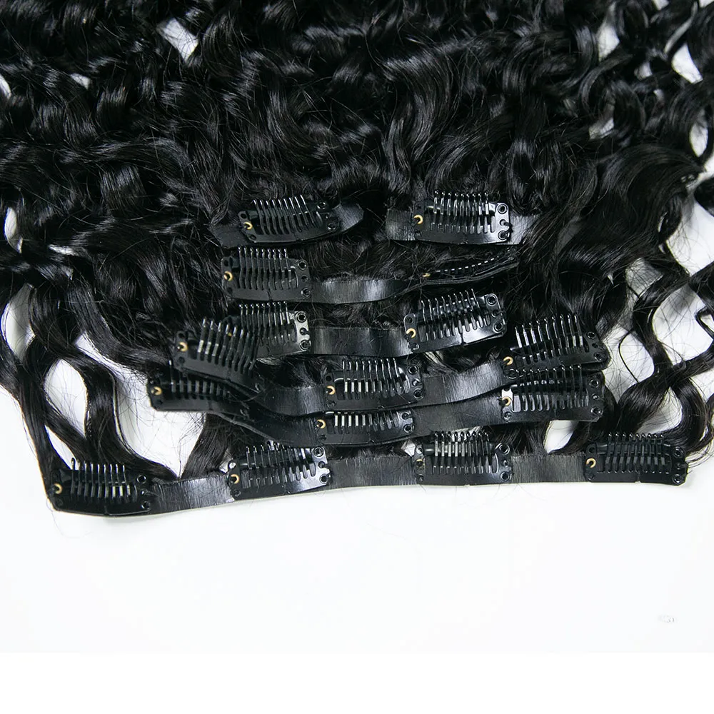 Invisible Edge Clip In Hair Extensions Water Wave - Image 4