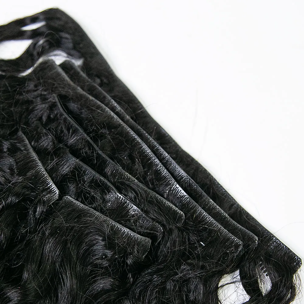 Invisible Edge Clip In Hair Extensions Water Wave - Image 6