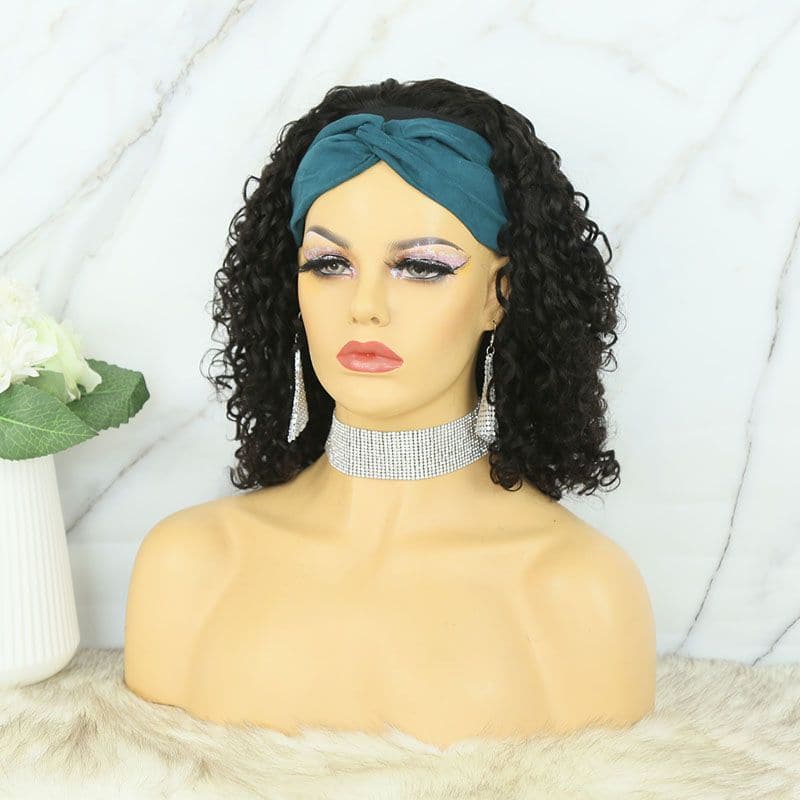 Joyce Water Wave Bob Human Hair Headband Wig - Image 4