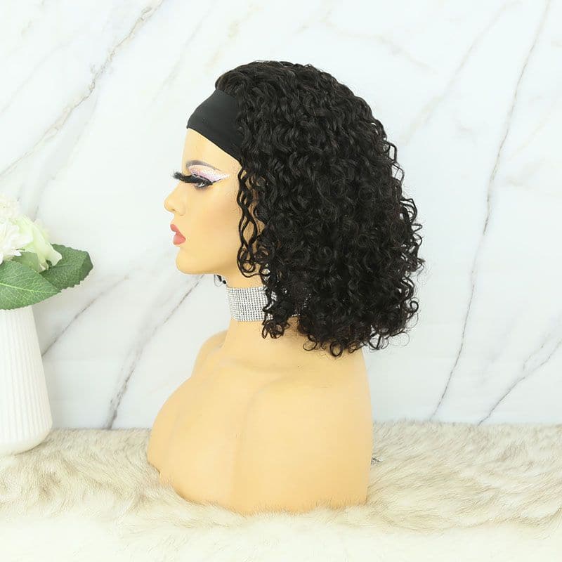 Joyce Water Wave Bob Human Hair Headband Wig - Image 8