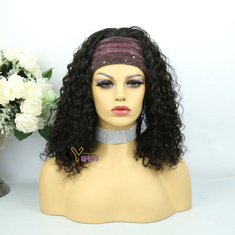 Judy Water Wave Human Hair Headband Wig - Image 10