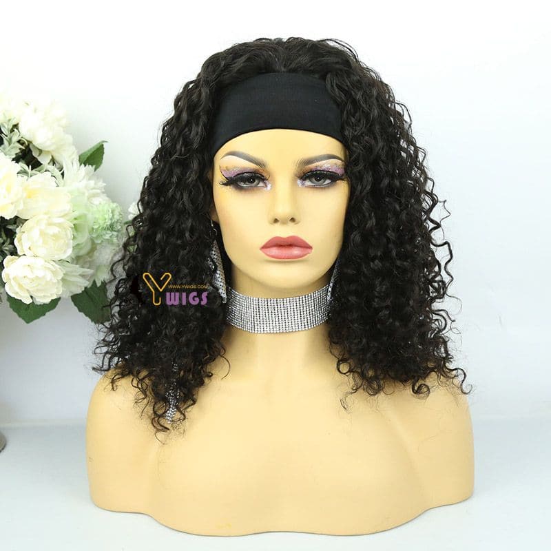 Judy Water Wave Human Hair Headband Wig - Image 4