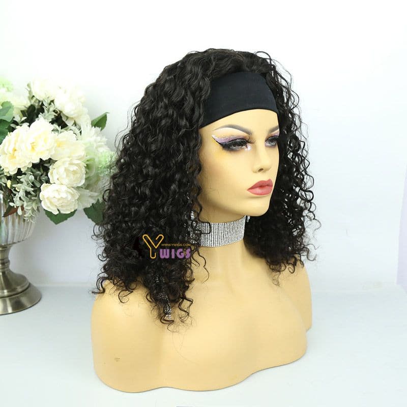 Judy Water Wave Human Hair Headband Wig - Image 5