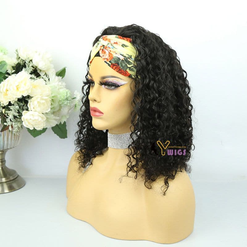 Judy Water Wave Human Hair Headband Wig - Image 9