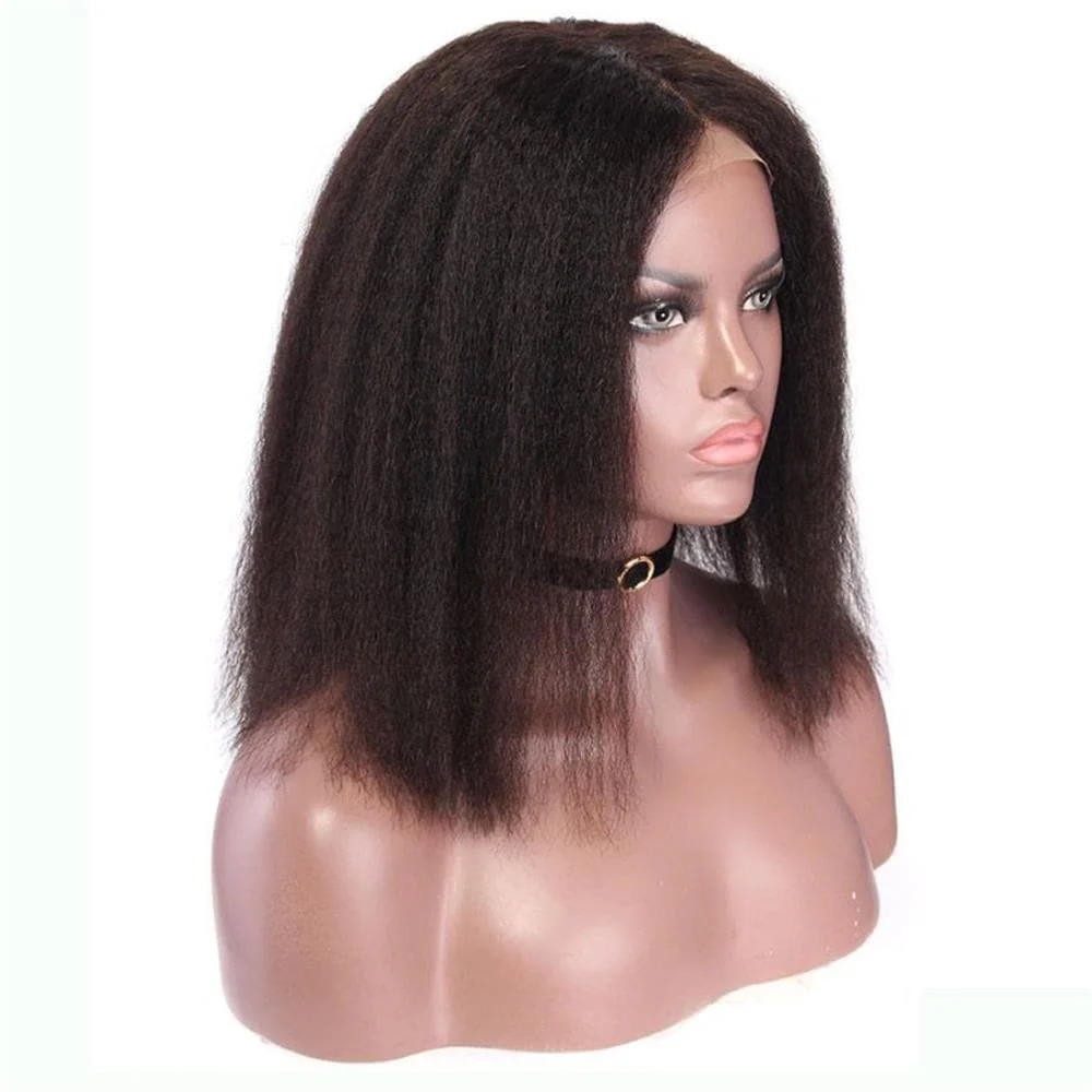 Kinky Straight 13 x 6 Lace Front Bob Wig BOB2S - Image 6