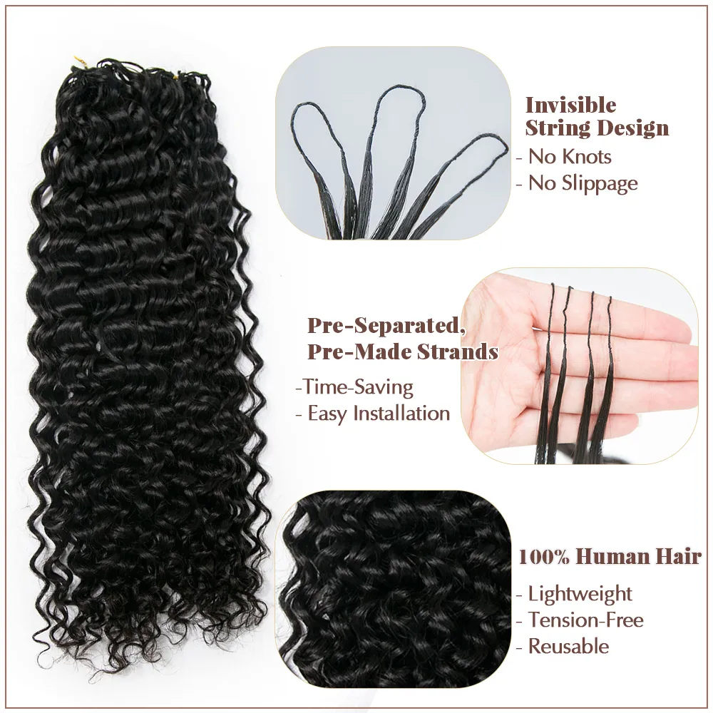 Human Crochet Hair Water Wave For Miracle Knots - Image 6