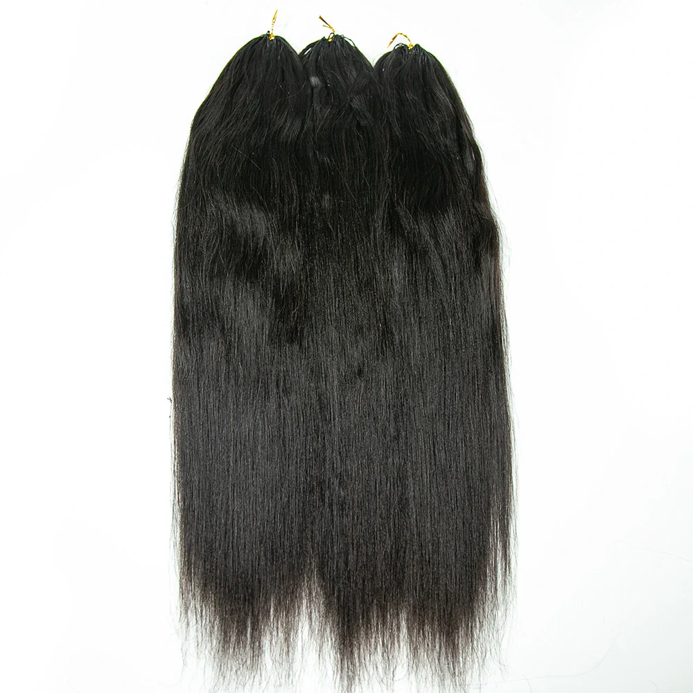 Light Yaki Human Crochet Hair for Protective Styles - Image 6