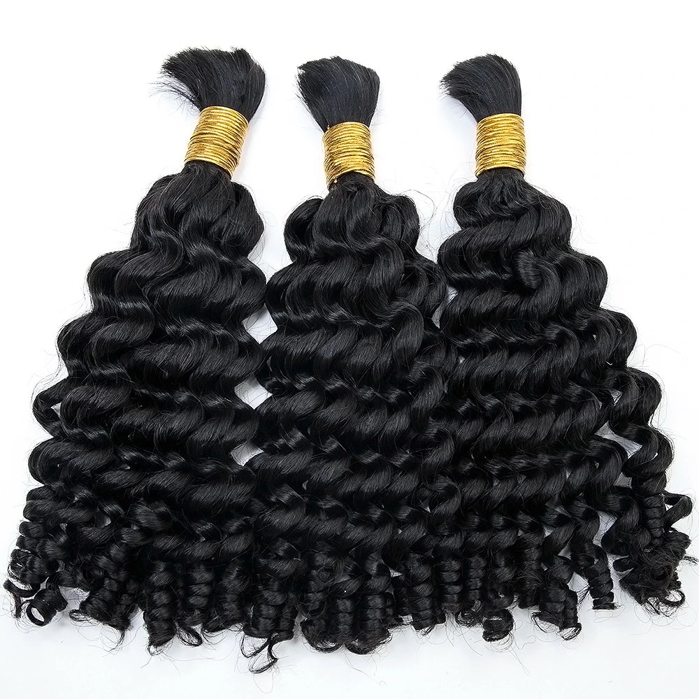 Loose Curly Bulk Hair Extensions for Braiding