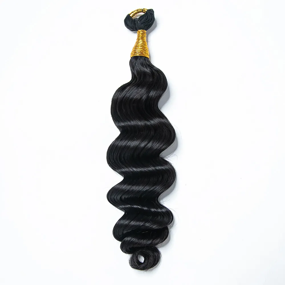 Loose Deep Wave Feather Crochet Boho Hair for Braiding (50 Strands) - Image 4