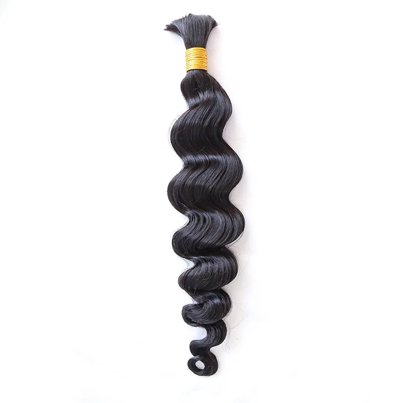 Loose Wave Bulk Hair Extensions for Braiding - Image 8