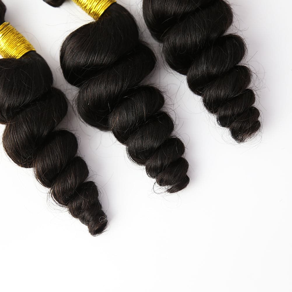 Loose Wave Human Hair Bundles Natural Color Cambodia Virgin Hair - Image 3