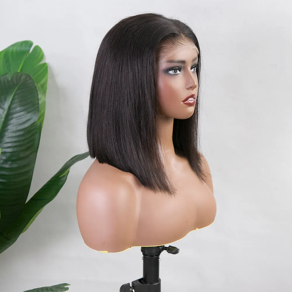 M-Cap Silky Straight Wear Go Pre Cut 9x5 HD Lace Glueless Human Hair Bob Wigs for Sale (US Customer Only) - Image 4