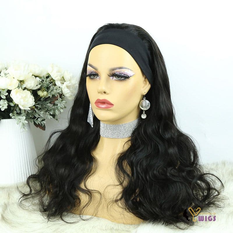 Melissa Body Wave Human Hair Headband Wig - Image 9