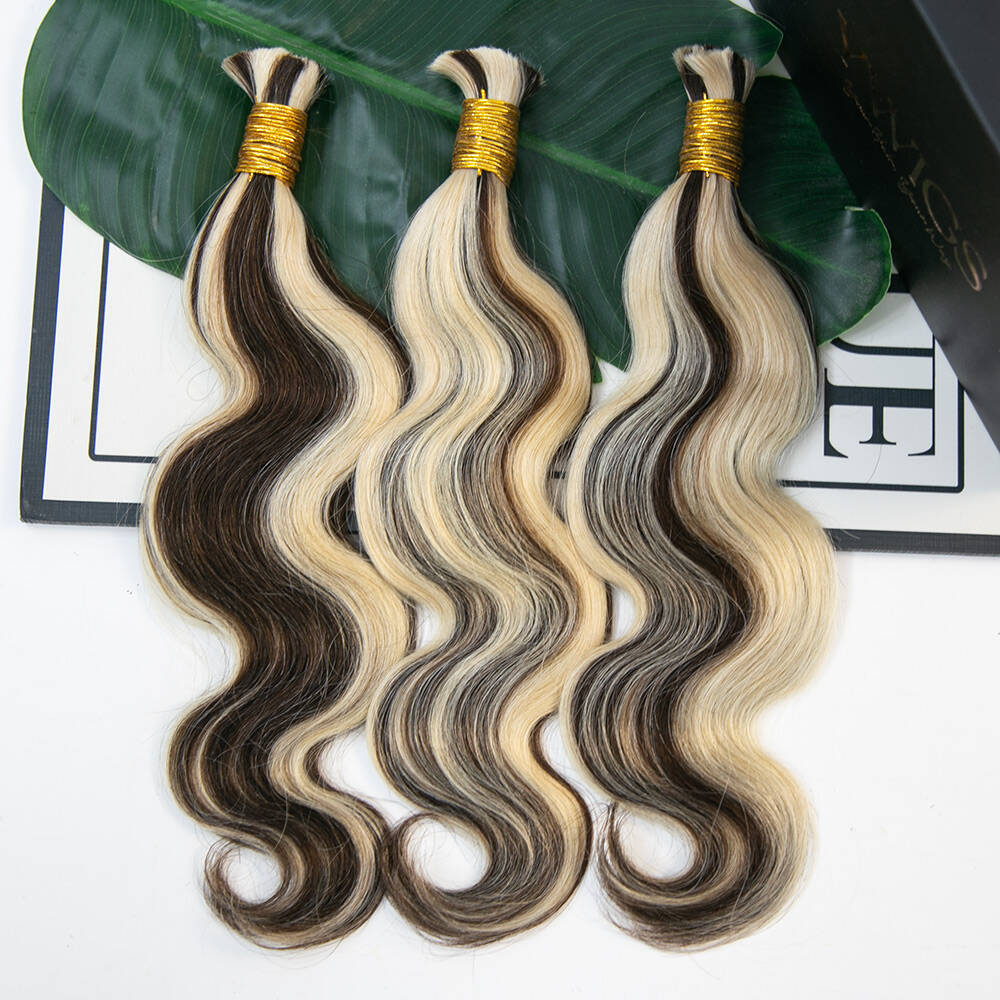 Mix Color Blend Body Wave Human Braiding Hair