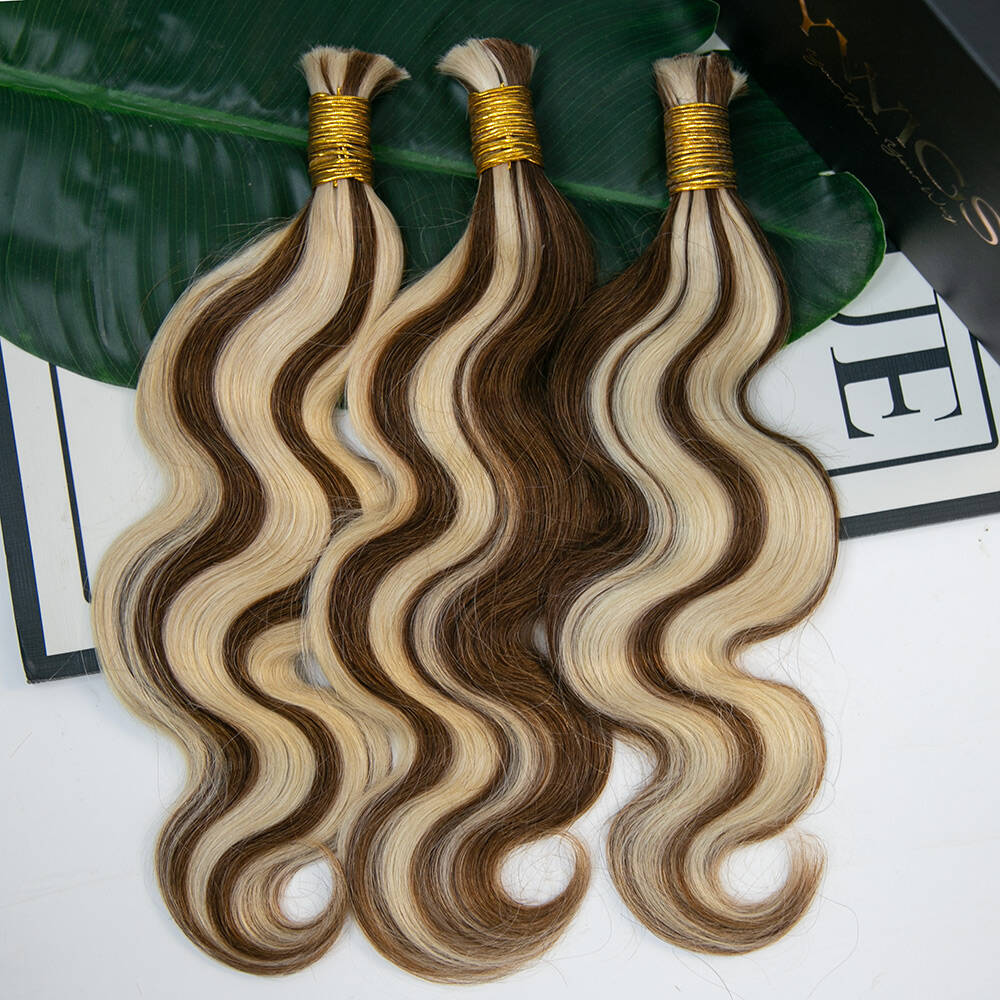 Mix Color Blend Body Wave Human Braiding Hair - Image 11