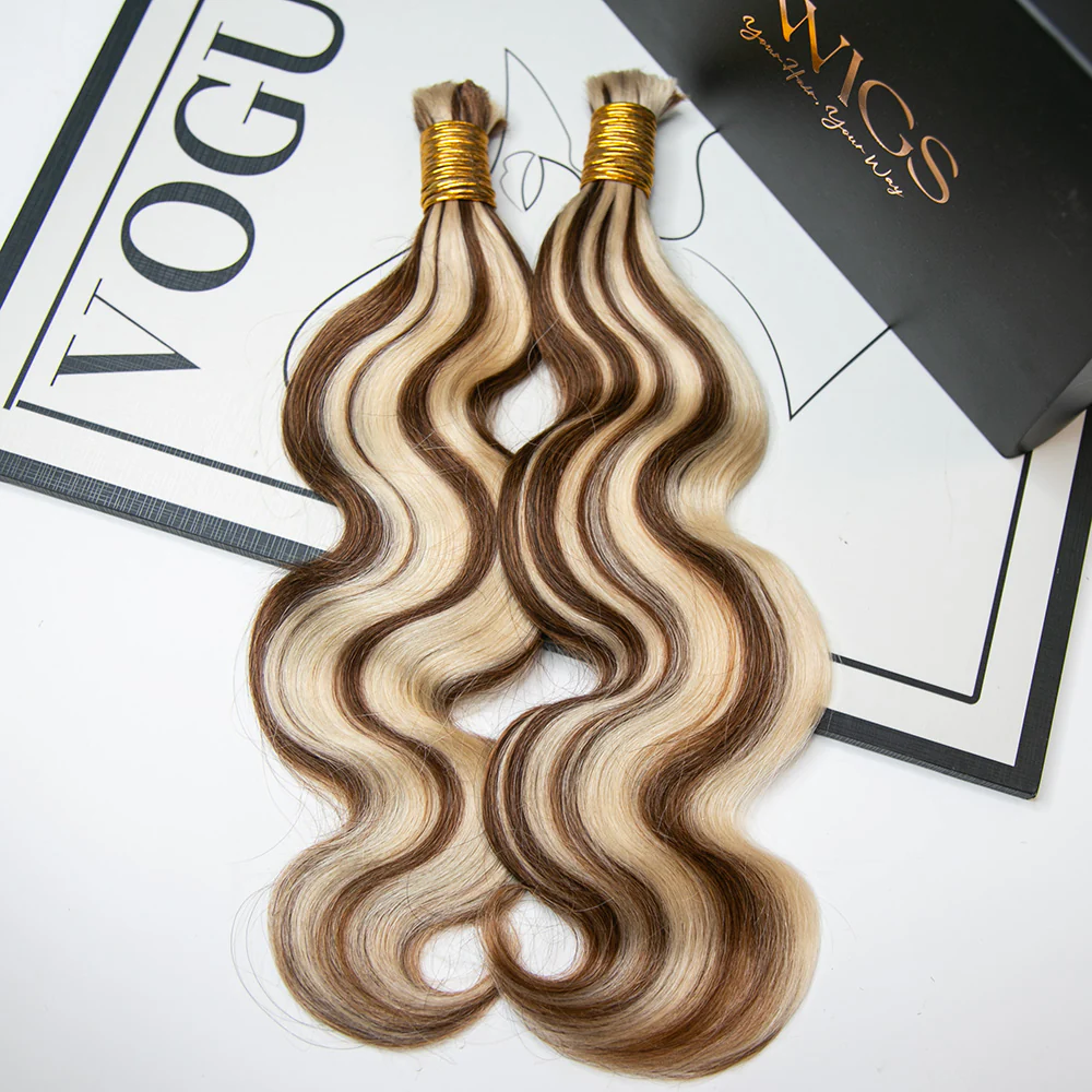 Mix Color Blend Body Wave Human Braiding Hair - Image 12