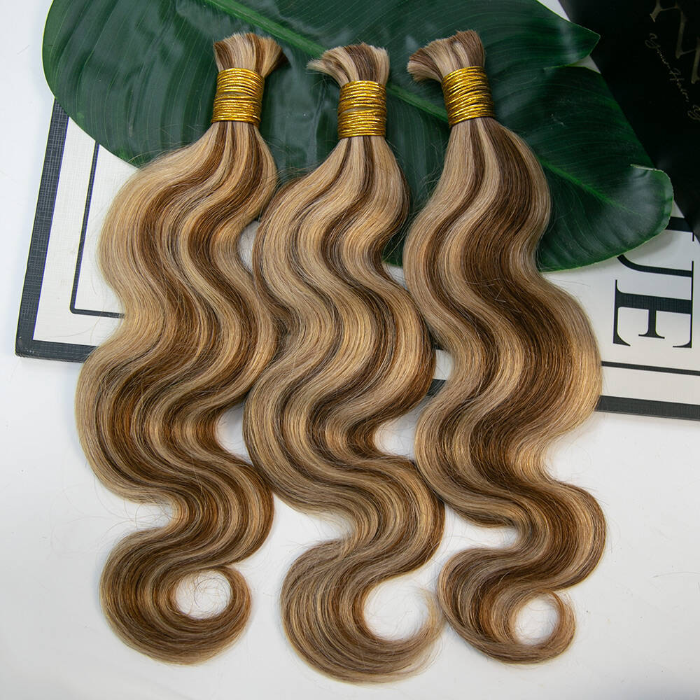 Mix Color Blend Body Wave Human Braiding Hair - Image 14