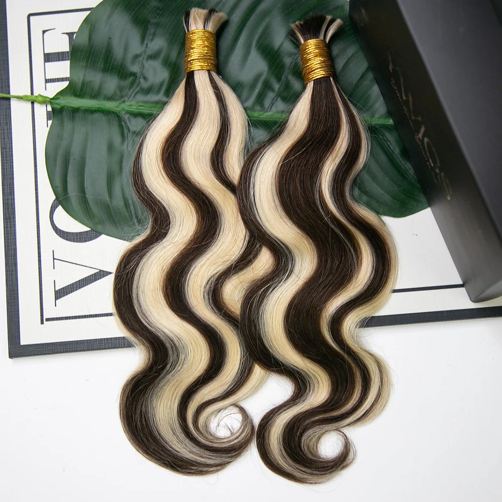 Mix Color Blend Body Wave Human Braiding Hair - Image 2