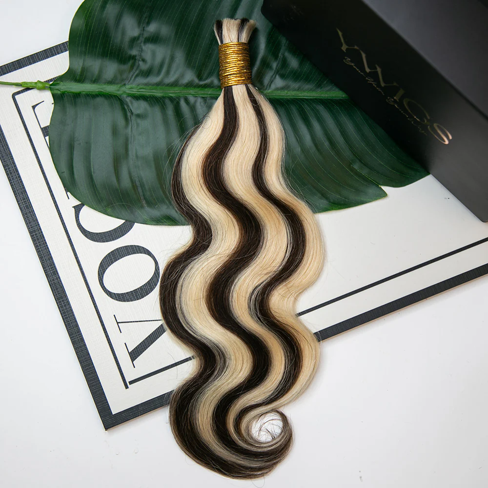 Mix Color Blend Body Wave Human Braiding Hair - Image 3