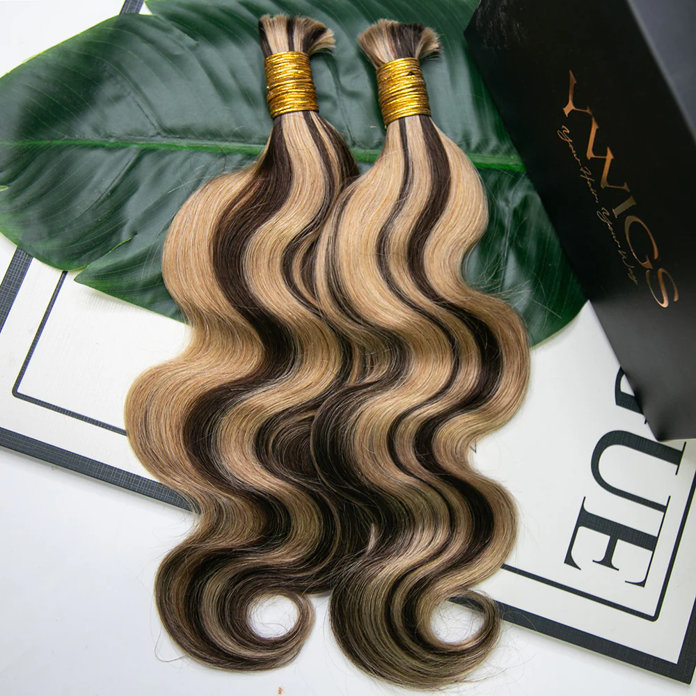 Mix Color Blend Body Wave Human Braiding Hair - Image 7