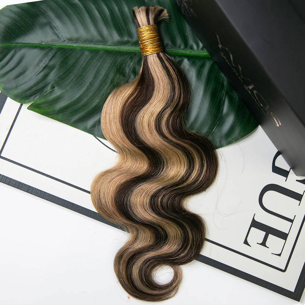 Mix Color Blend Body Wave Human Braiding Hair - Image 8