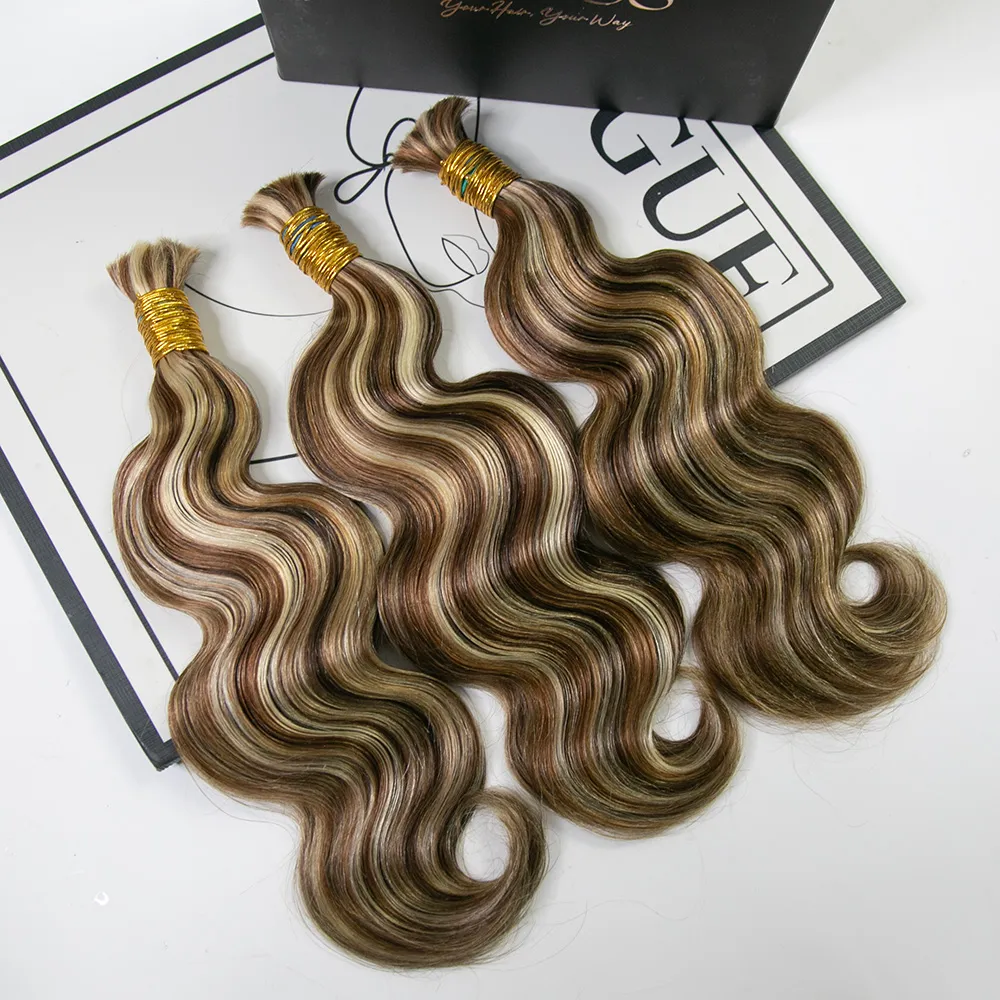 #4/27/30/613 Mix Color Blend Body Wave Human Braiding Hair - Image 3