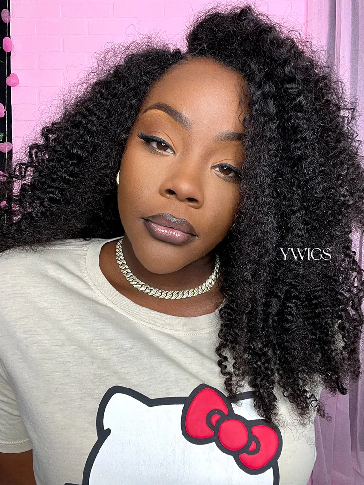 Cambodia Virgin Hair Multi-Textured Kinky Curly Weft Bundles Human Hair - Image 3