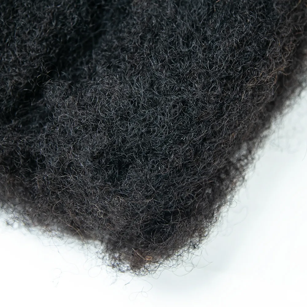 Upgraded Natural Color Afro Kinky Bulk Human Hair (50g per pack) - Image 5