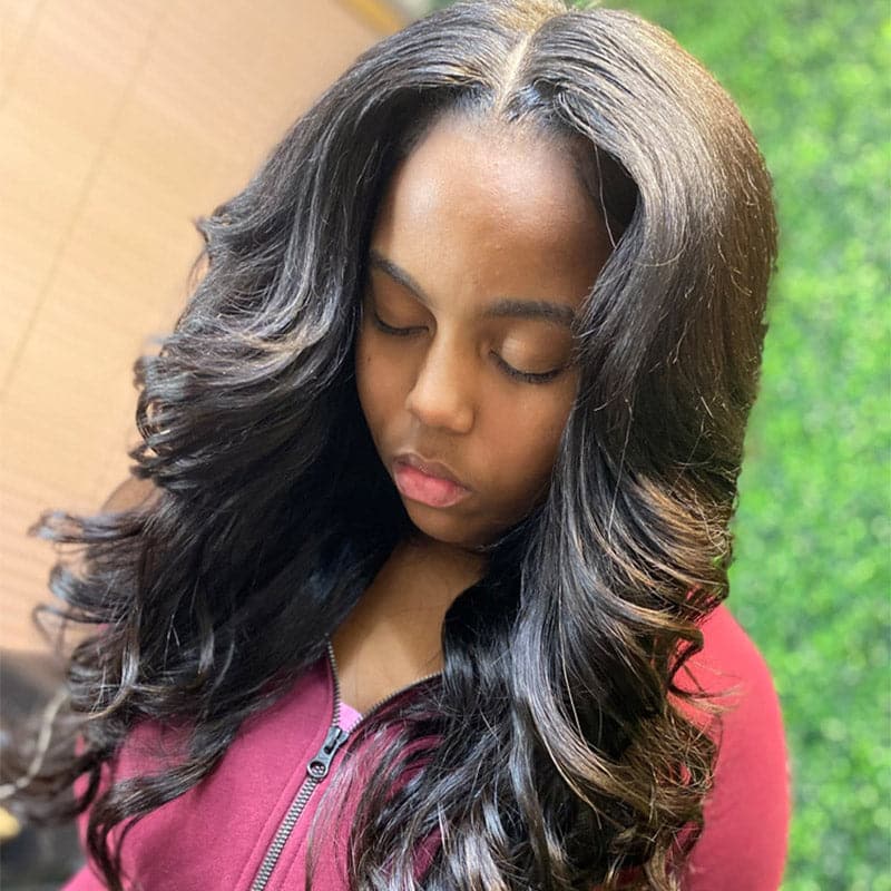 Natural Color Body Wave Micro Loop Hair Extension - Image 3