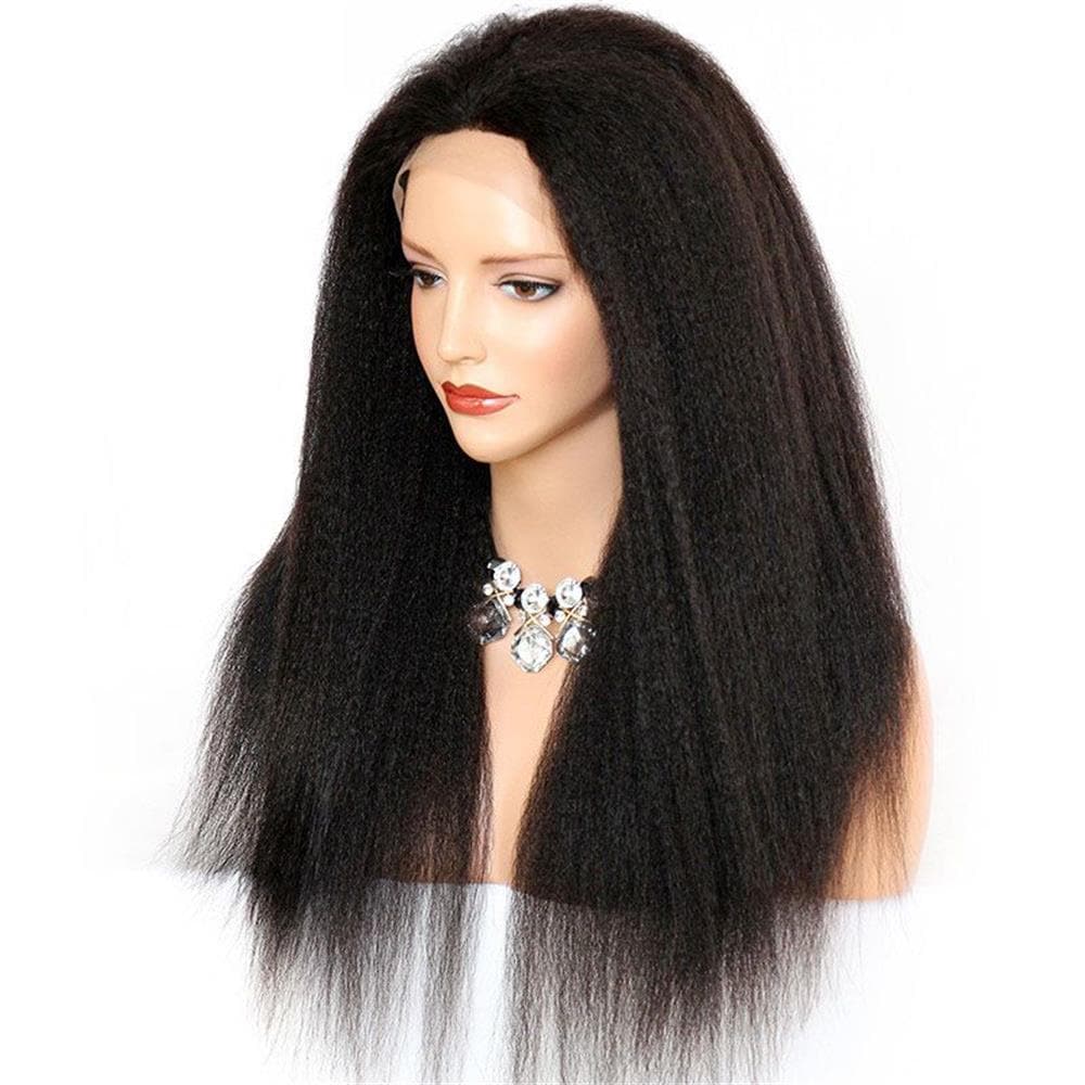 Kinky Straight Human Hair 13 x 6 Lace Front Wig AK69 - Image 10
