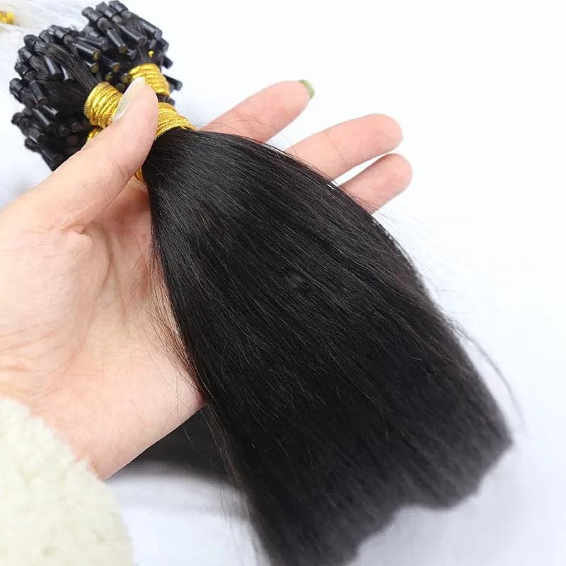 Natural Color Light Yaki Micro Loop Hair Extension - Image 6