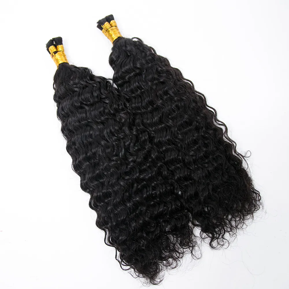 Pre-Divided Double Drawn Burmese Water Wave Human Hair Bulk - Image 6